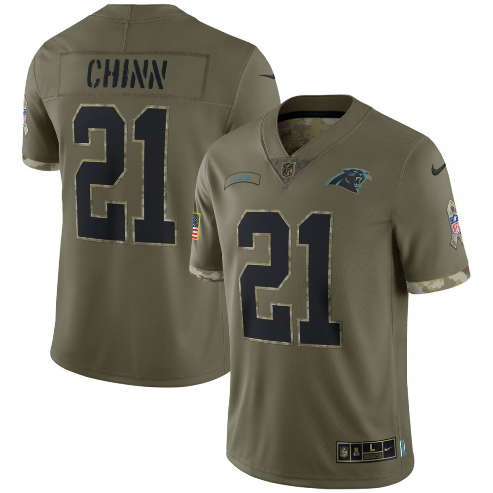 Jeremy Chinn Carolina Panthers Nike 2022 Salute To Service Limited Jersey - Olive-GridironStore